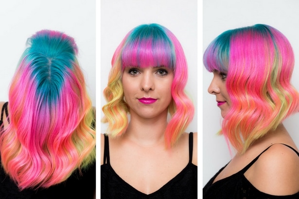 Szałowe kolory festiwalowe - zobacz fryzury festiwalowe według Milek Design