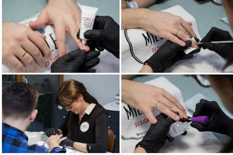 Manicure męski krok po kroku w Milek Design